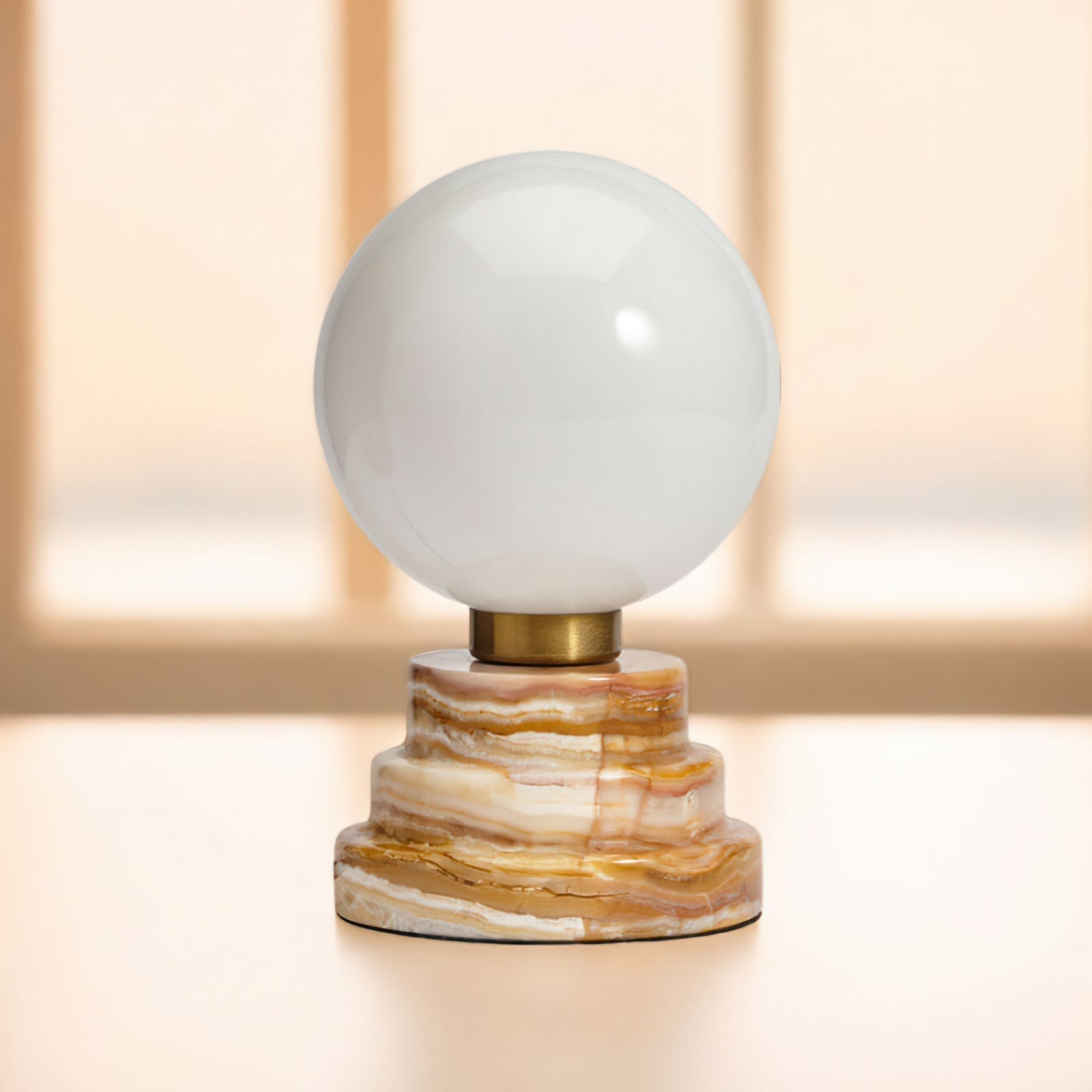 Lampe de Table en Marbre et Verre - Design Élégant et Intemporel