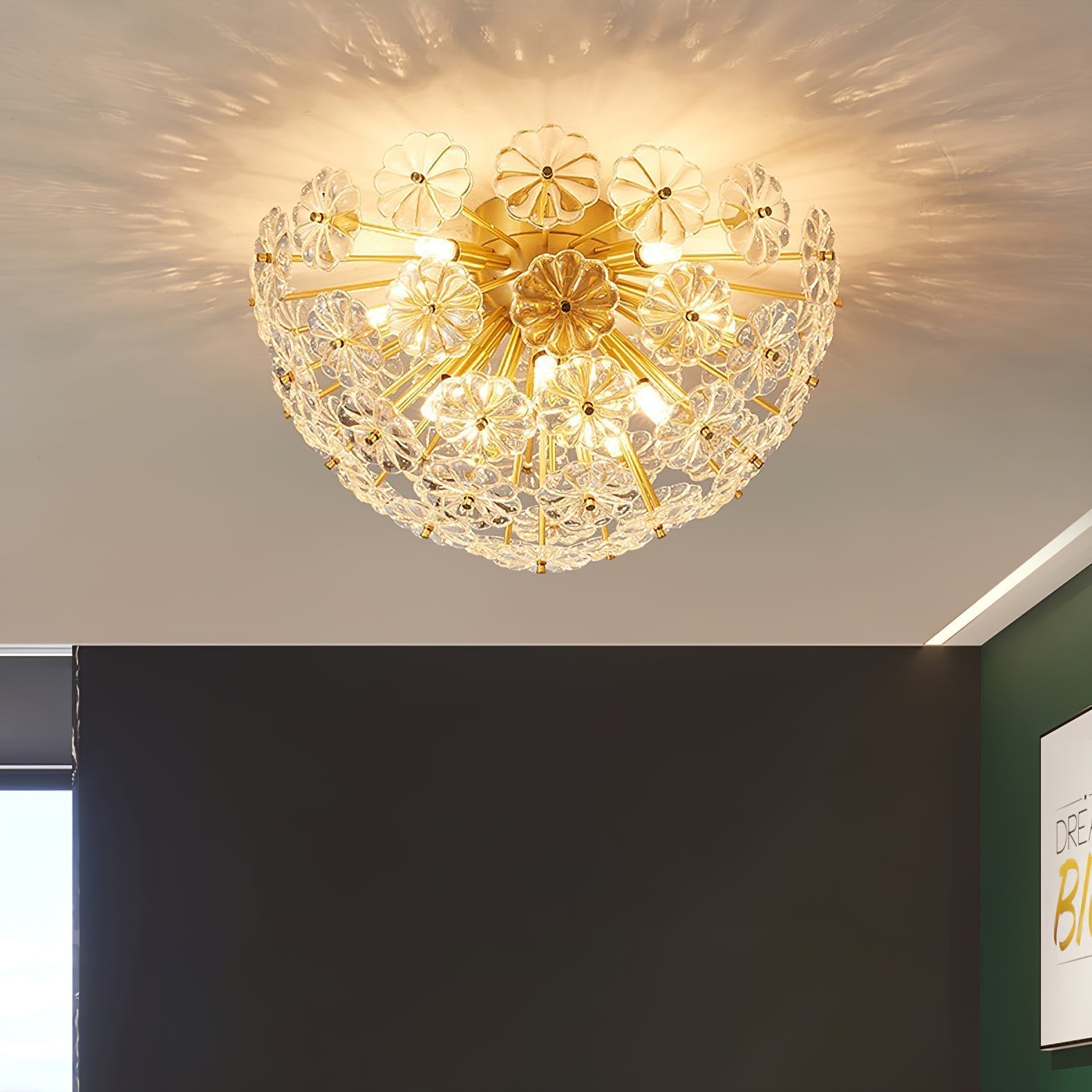 Plafonnier LED Design Moderne - Finition Élégante et Ambiance Chaleureuse