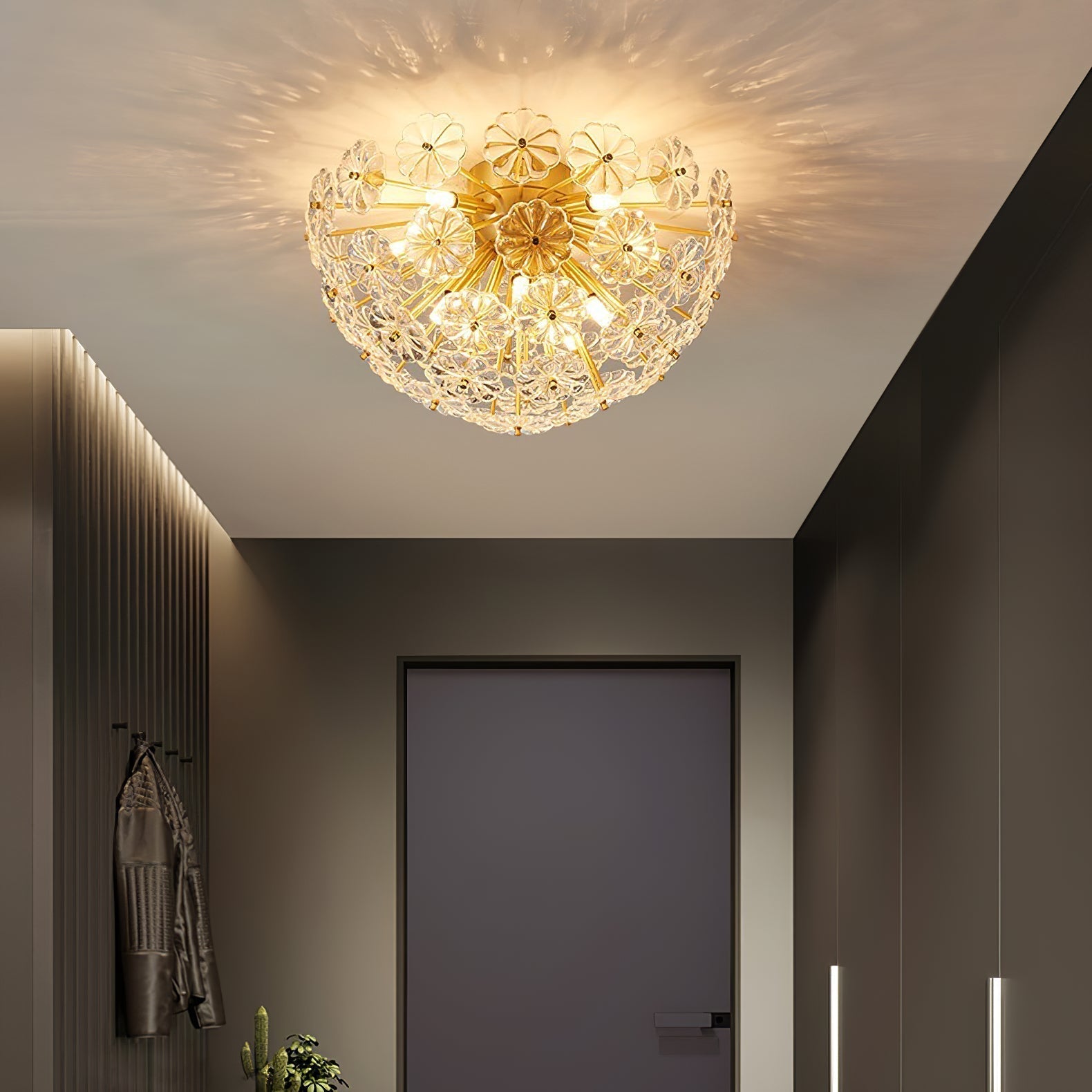 Plafonnier LED Design Moderne - Finition Élégante et Ambiance Chaleureuse
