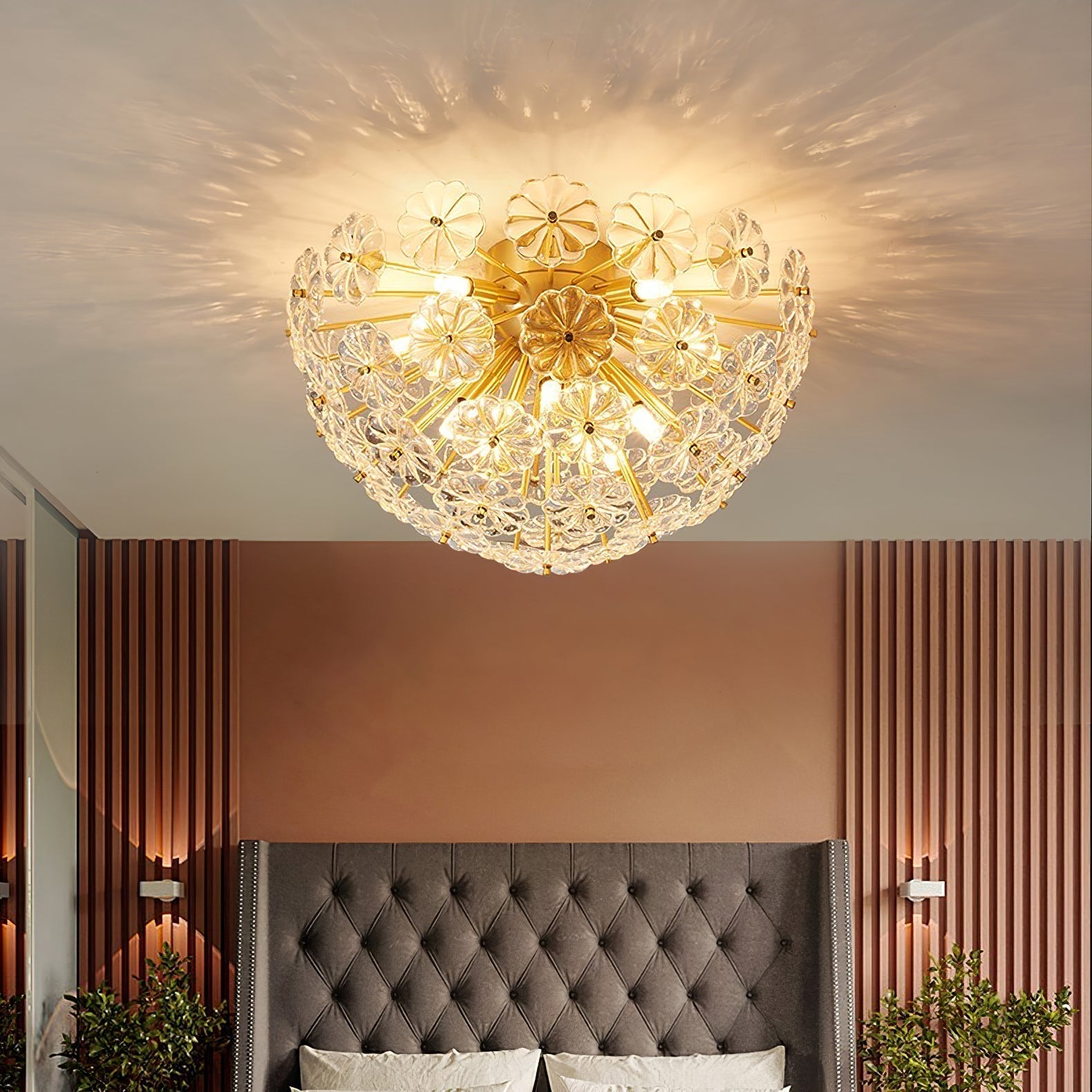 Plafonnier LED Design Moderne - Finition Élégante et Ambiance Chaleureuse