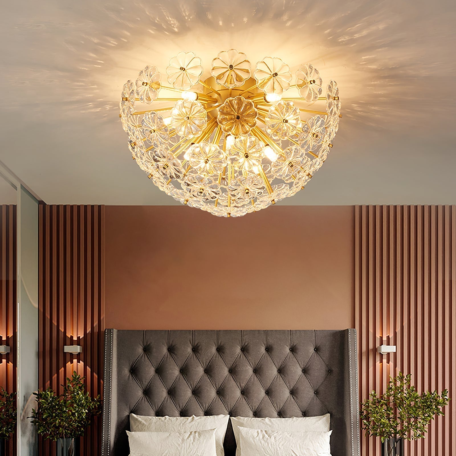Plafonnier LED Design Moderne - Finition Élégante et Ambiance Chaleureuse