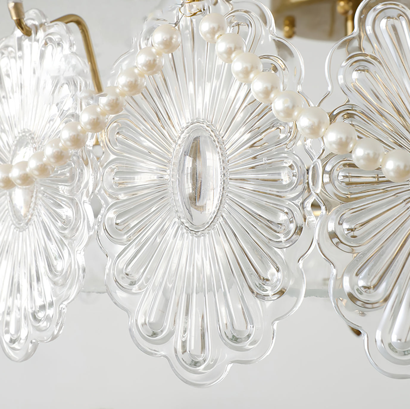 Lampe de Plafond en Verre Transparent - Élégance et Lumière Douce dans Votre Espace