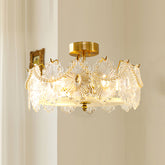 Lampe de Plafond en Verre Transparent - Élégance et Lumière Douce dans Votre Espace