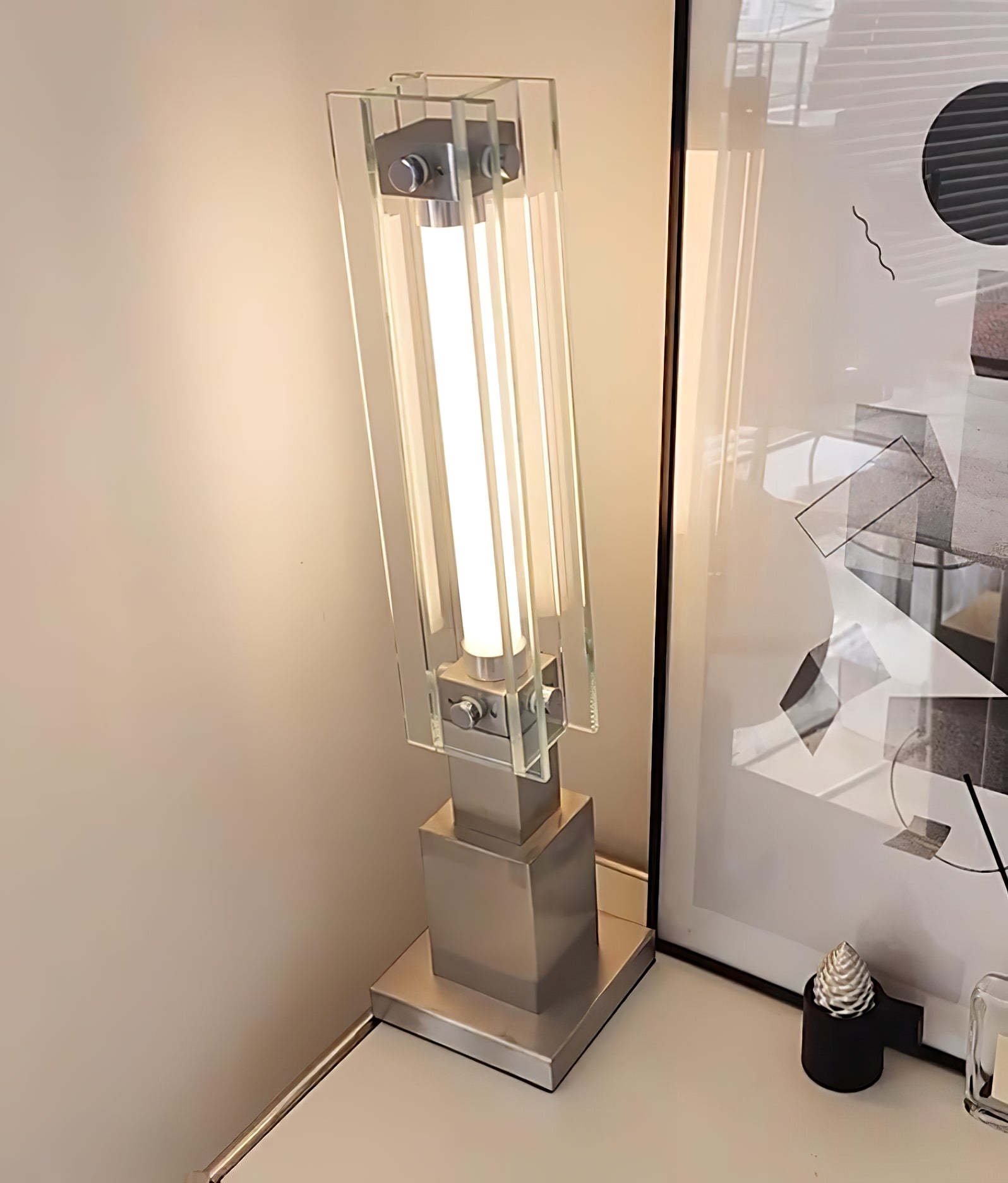 Lampe de Table Bauhaus Élégante - Design Raffiné et Lumière Douce