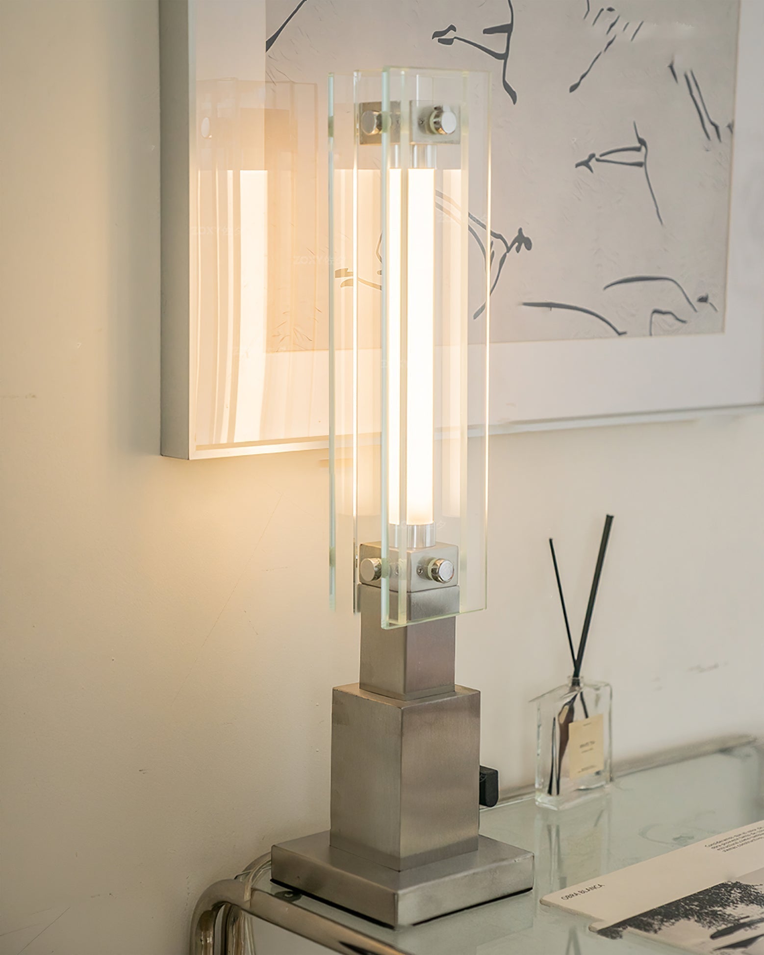 Lampe de Table Bauhaus Élégante - Design Raffiné et Lumière Douce