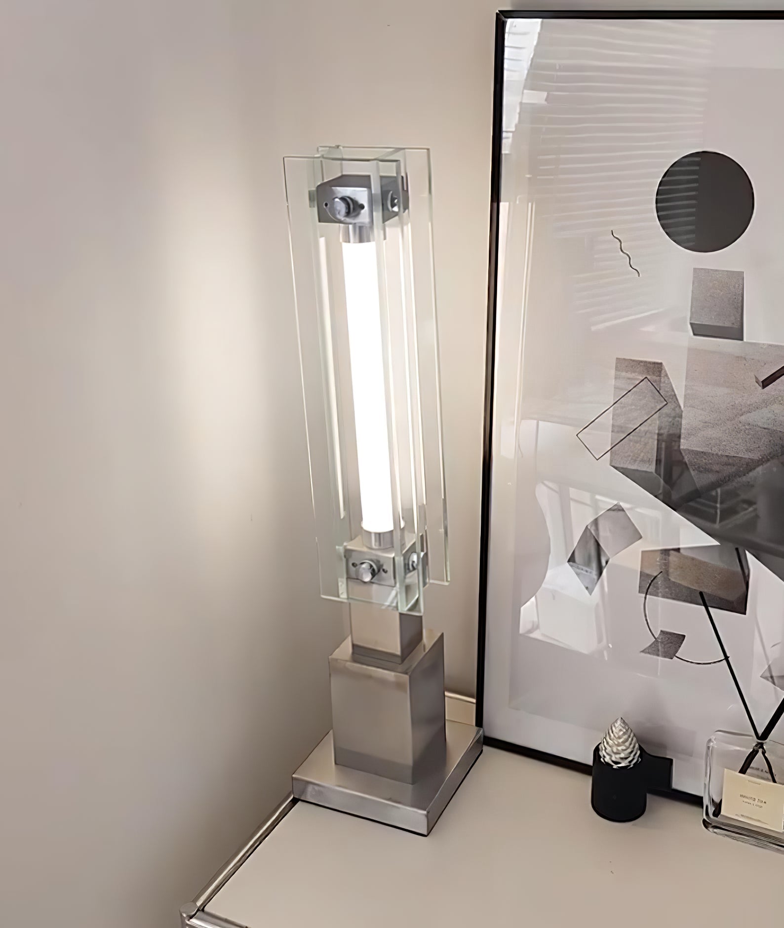 Lampe de Table Bauhaus Élégante - Design Raffiné et Lumière Douce