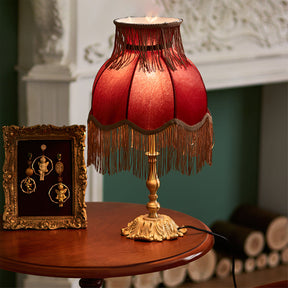 Lampe en Laiton Moderne avec Franges - Éclairage Chaleureux et Élégant