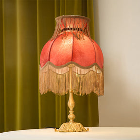 Lampe en Laiton Moderne avec Franges - Éclairage Chaleureux et Élégant