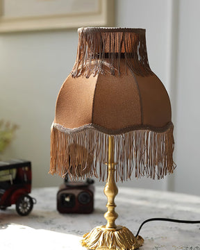 Lampe en Laiton Moderne avec Franges - Éclairage Chaleureux et Élégant