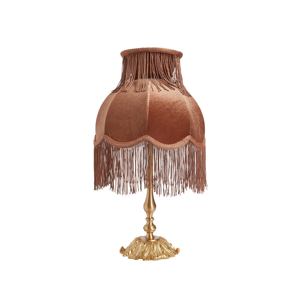 Lampe en Laiton Moderne avec Franges - Éclairage Chaleureux et Élégant