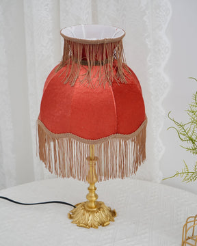 Lampe en Laiton Moderne avec Franges - Éclairage Chaleureux et Élégant