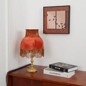Lampe en Laiton Moderne avec Franges - Éclairage Chaleureux et Élégant