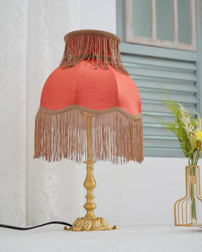 Lampe en Laiton Moderne avec Franges - Éclairage Chaleureux et Élégant