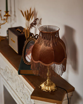 Lampe en Laiton Moderne avec Franges - Éclairage Chaleureux et Élégant