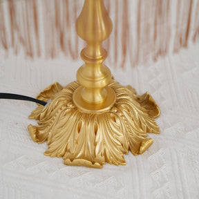 Lampe en Laiton Moderne avec Franges - Éclairage Chaleureux et Élégant