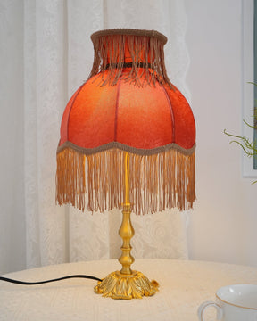 Lampe en Laiton Moderne avec Franges - Éclairage Chaleureux et Élégant