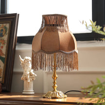 Lampe en Laiton Moderne avec Franges - Éclairage Chaleureux et Élégant