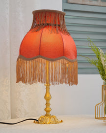 Lampe en Laiton Moderne avec Franges - Éclairage Chaleureux et Élégant