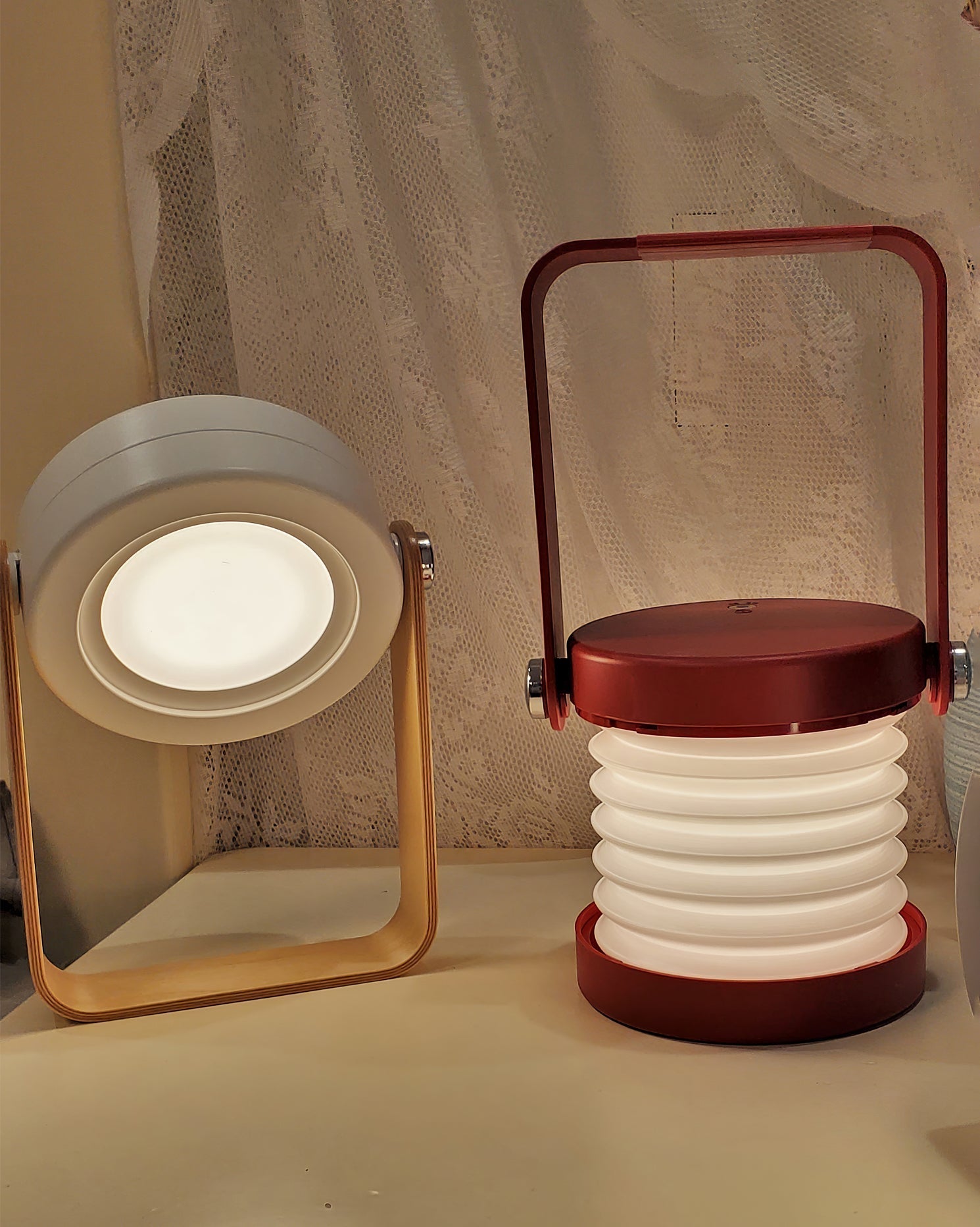 Lampe de Table Portable Élégante - Éclat Chaleureux et Design Unique
