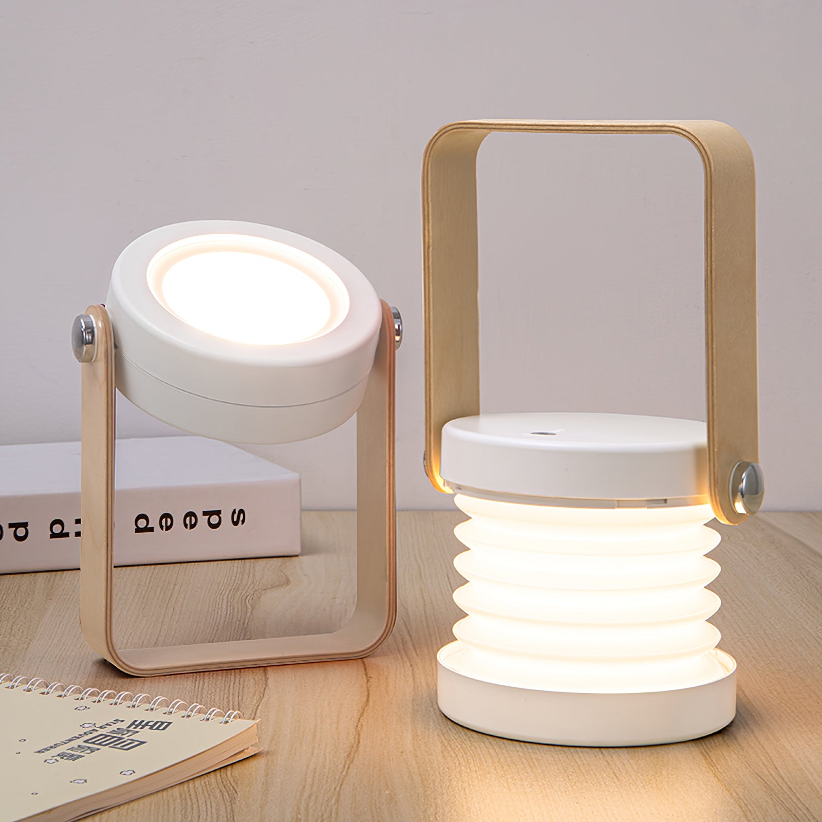 Lampe de Table Portable Élégante - Éclat Chaleureux et Design Unique
