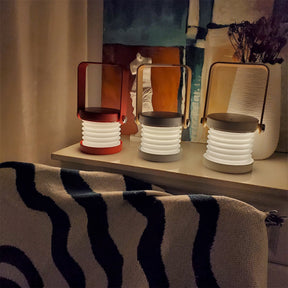Lampe de Table Portable Élégante - Éclat Chaleureux et Design Unique