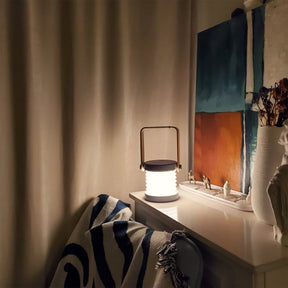Lampe de Table Portable Élégante - Éclat Chaleureux et Design Unique