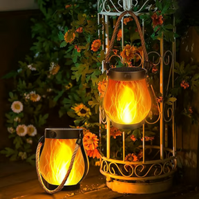 Lanterne Solaire Étanche - Éclairage Ambiance Chaleureux et Pratique