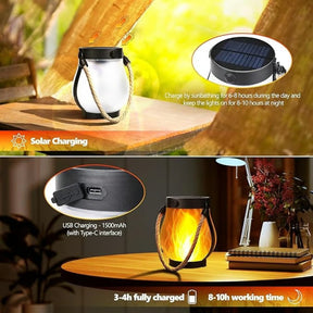 Lanterne Solaire Étanche - Éclairage Ambiance Chaleureux et Pratique