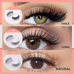 Cils Auto-adhésifs Réutilisables - Glamour Quotidien Sans Effort