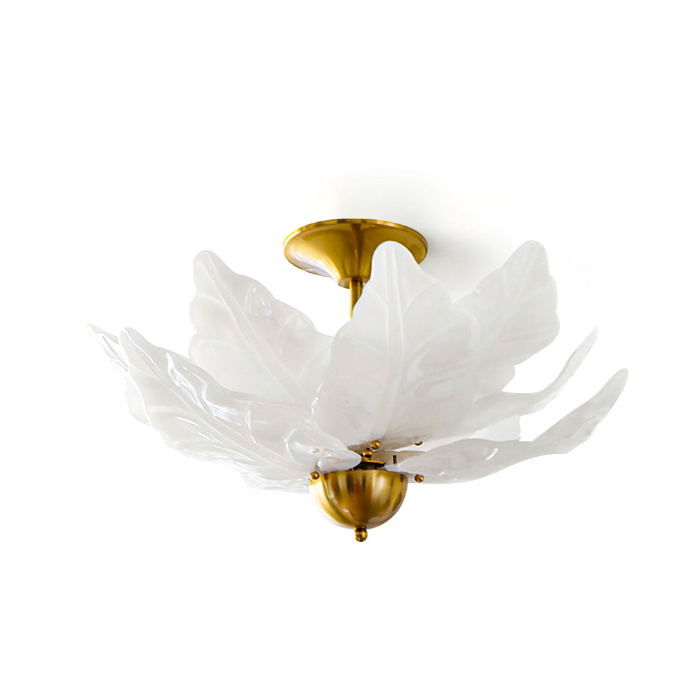 Lampe de Plafond en Verre - Design Élégant et Éclairage Chaleureux