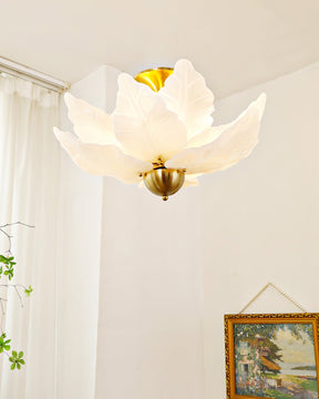 Lampe de Plafond en Verre - Design Élégant et Éclairage Chaleureux