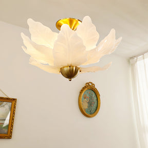 Lampe de Plafond en Verre - Design Élégant et Éclairage Chaleureux