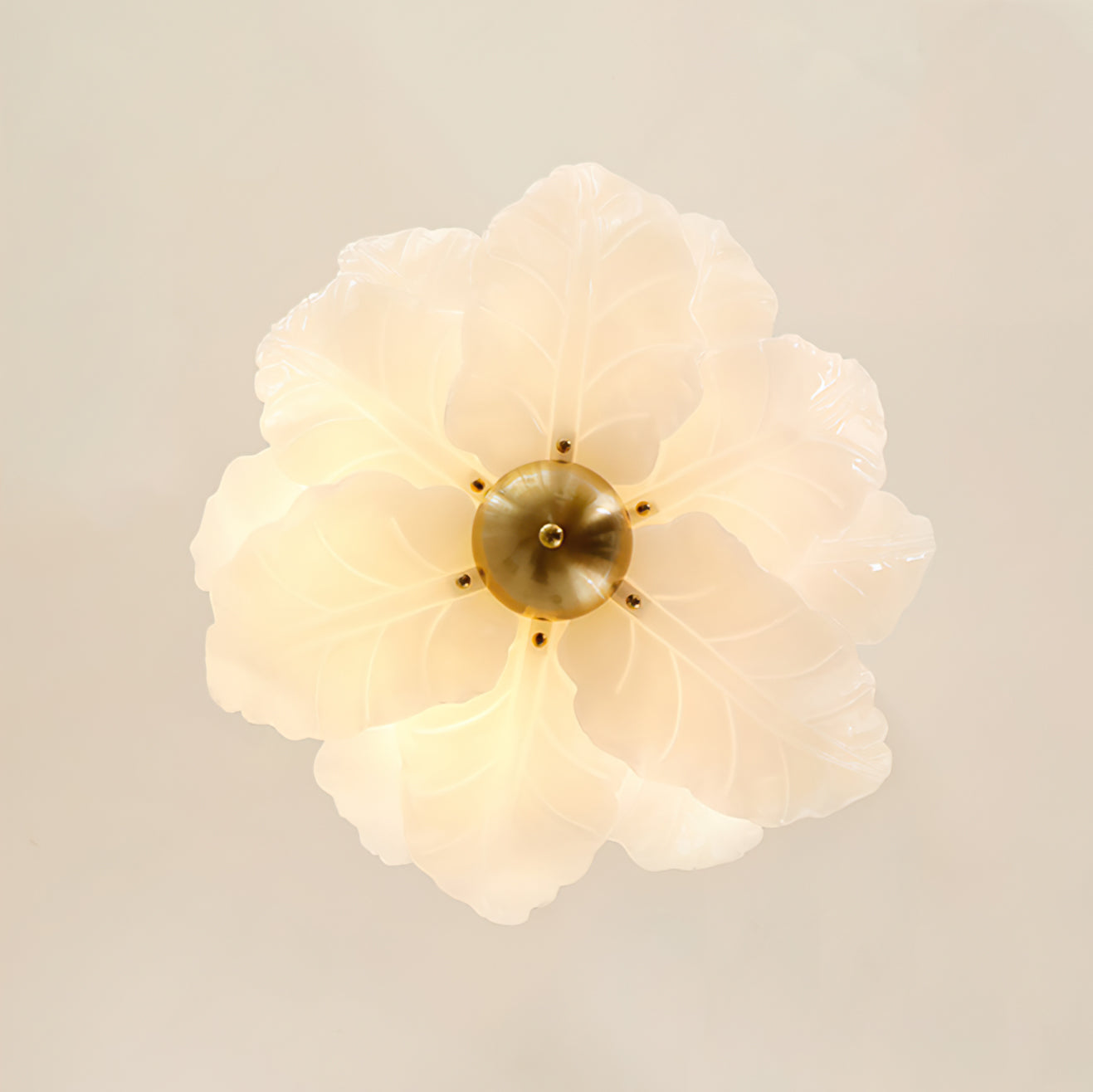 Lampe de Plafond en Verre - Design Élégant et Éclairage Chaleureux