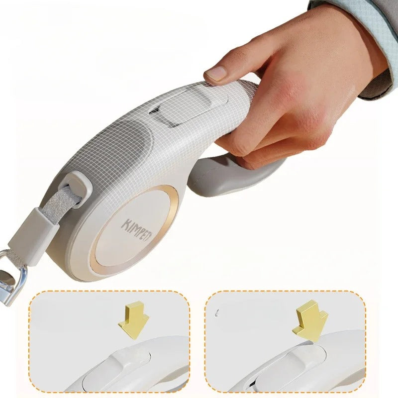 Laisse pour Chien Rétractable - Conception Ergonomique et Antienchevêtrement
