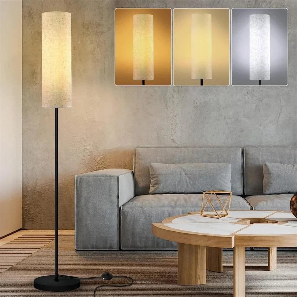 Lampe sur Pied Moderne avec Éclairage LED - Design Élégant et Ambiance Chaleureuse
