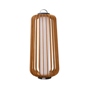 Lampe d'Éclairage Extérieur en Bois - Design Résistant aux Intempéries et Rechargeable