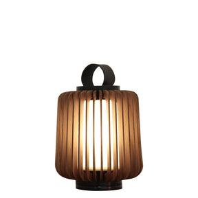 Lampe d'Éclairage Extérieur en Bois - Design Résistant aux Intempéries et Rechargeable