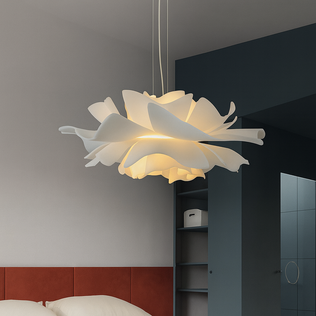 Lampe Suspendue Florale Minimaliste - Élégance Contemporaine et Ambiance Chaleureuse