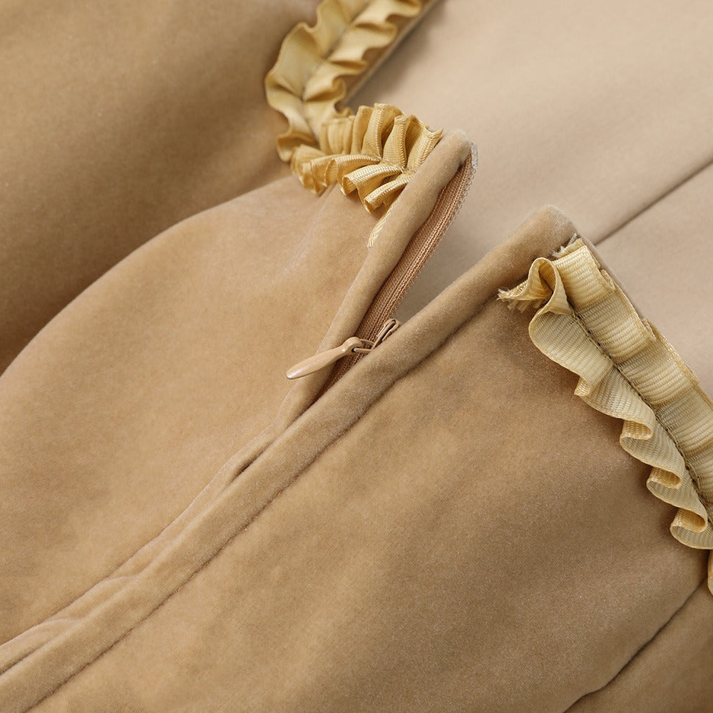 Dirndl Léopard Kaki pour Oktoberfest - Style Traditionnel avec Tablier Élégant