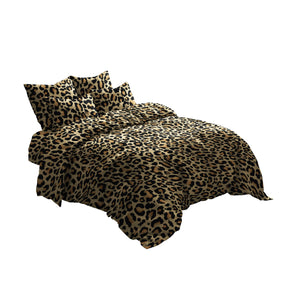 Ensemble de Literie en Coton Égyptien - Motif Léopard Audacieux et Luxueux