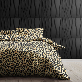 Ensemble de Literie en Coton Égyptien - Motif Léopard Audacieux et Luxueux