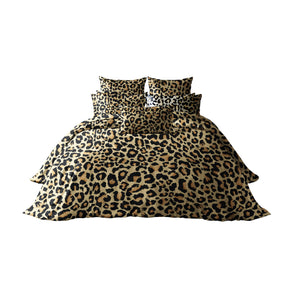 Ensemble de Literie en Coton Égyptien - Motif Léopard Audacieux et Luxueux