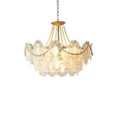 Lustre en Cristal Français - Élégance et Lumière Chaleureuse