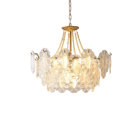 Lustre en Cristal Français - Élégance et Lumière Chaleureuse