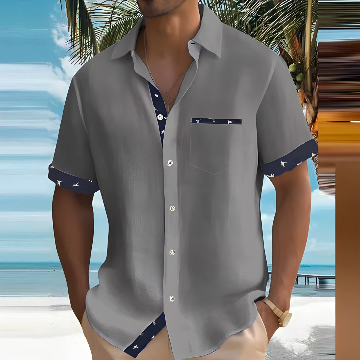 Chemise Respirante pour Hommes - Confort Légère et Style Décontracté