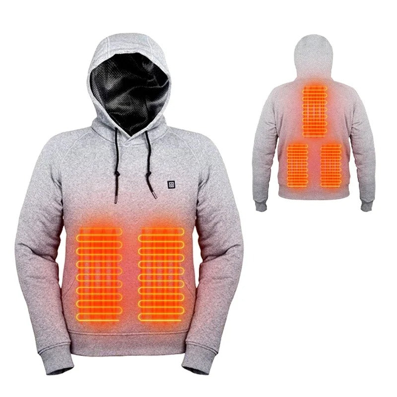 Hoodie Chauffant USB pour Hommes et Femmes - Chaleur Instantanée et Confort Durable