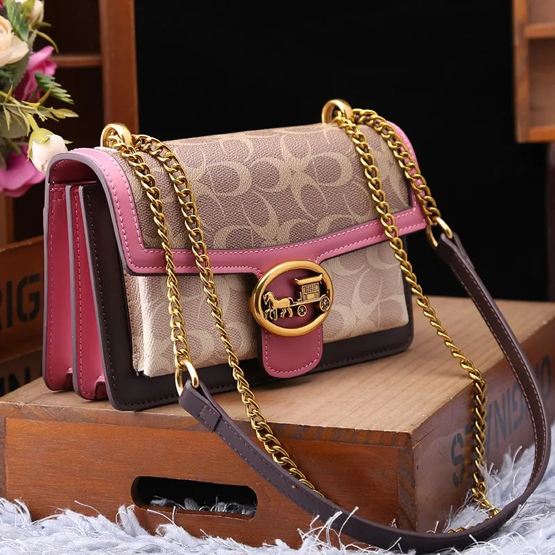 Sac à Bandoulière Colorblock pour Femmes - Mini Sac de Luxe Léger et Pratique