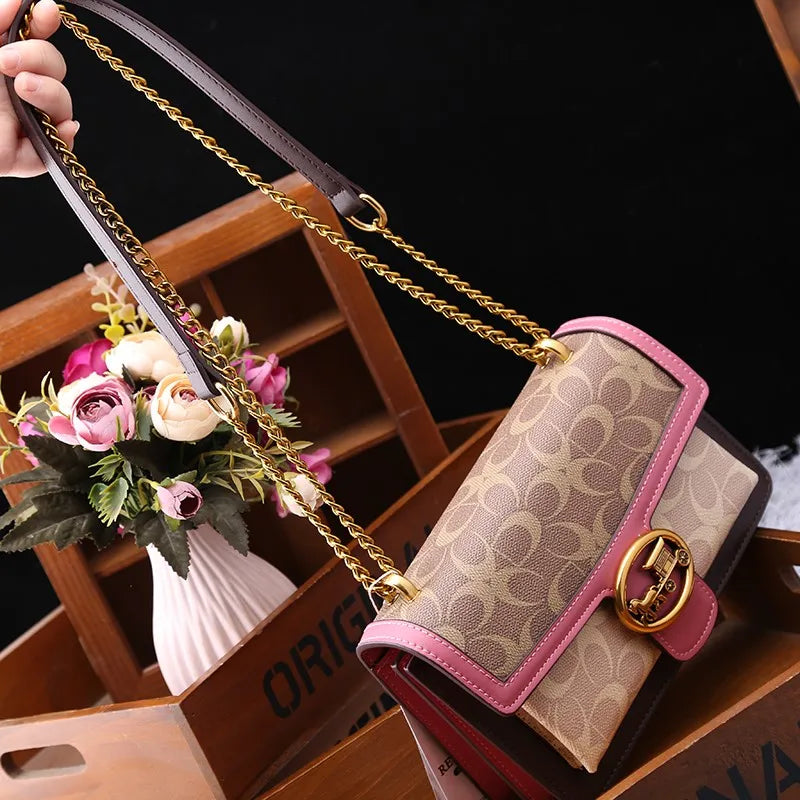Sac à Bandoulière Colorblock pour Femmes - Mini Sac de Luxe Léger et Pratique
