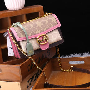 Sac à Bandoulière Colorblock pour Femmes - Mini Sac de Luxe Léger et Pratique