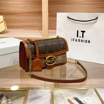 Sac à Bandoulière Colorblock pour Femmes - Mini Sac de Luxe Léger et Pratique